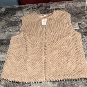 Taupe Textured Vest